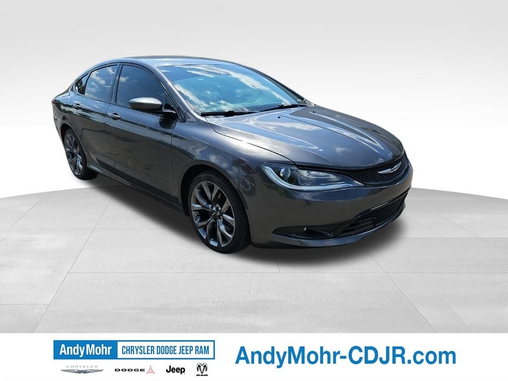 2016 Chrysler 200 S in Crystal Metallic — front three-quarter view