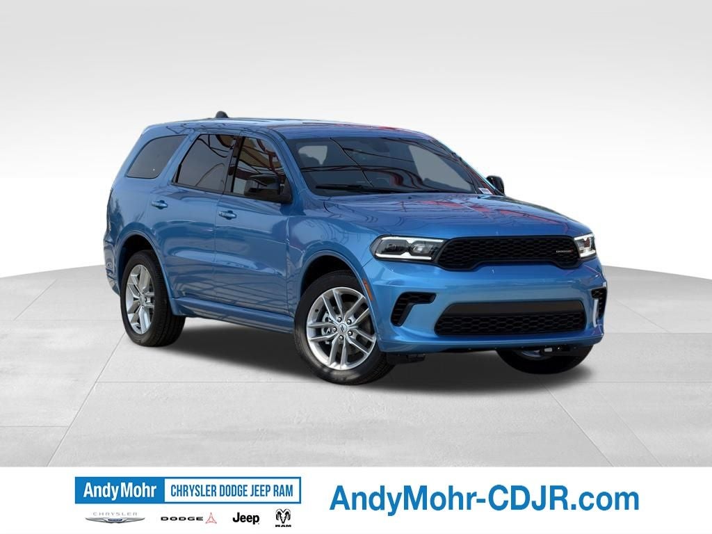 2026 Dodge Durango GT in B5 Blue Exterior Paint — front three-quarter view