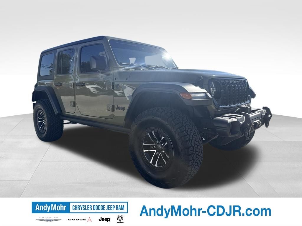 2025 Jeep Wrangler Willys in 41 — front three-quarter view