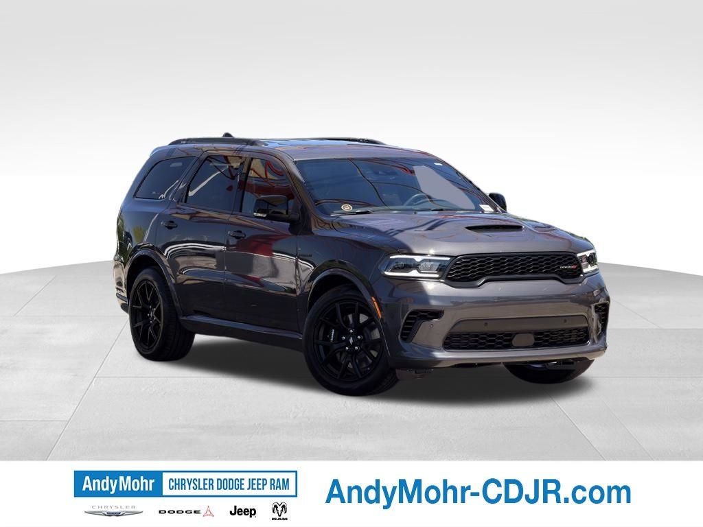 2026 Dodge Durango GT Plus HEMI V8 in Vapor Gray Exterior Paint — front three-quarter view