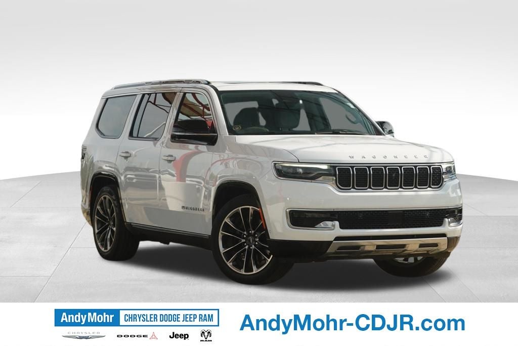 2023 Jeep Wagoneer Series III in Bright White Clearcoat — front three-quarter view