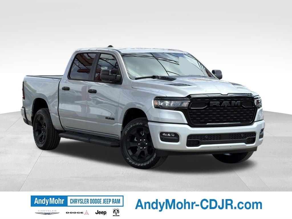 2026 RAM Ram 1500 Express in Silver Zynith Exterior Paint — front three-quarter view