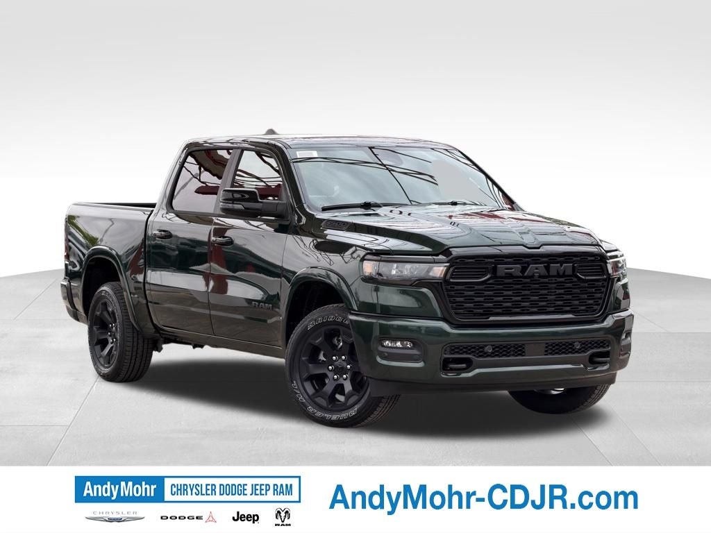 2026 RAM Ram 1500 Big Horn/Lone Star in Serrano-Green Metallic Exterior Paint — front three-quarter view