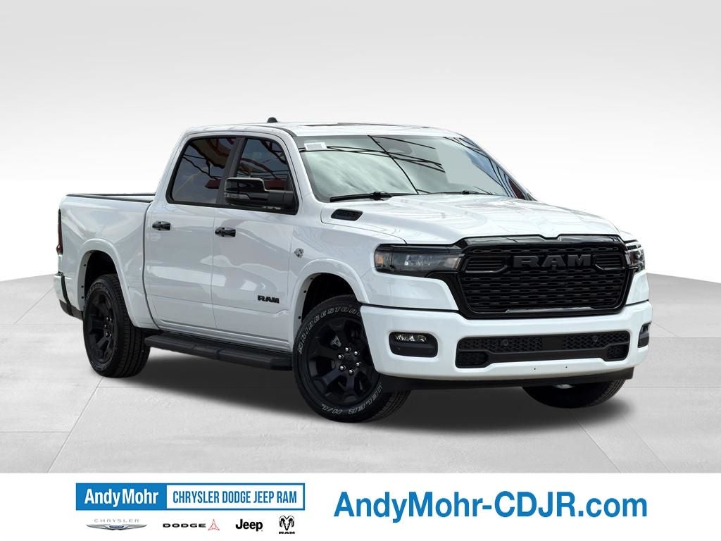 2026 RAM Ram 1500 Big Horn/Lone Star in Bright White Clear-Coat Exterior Paint — front three-quarter view