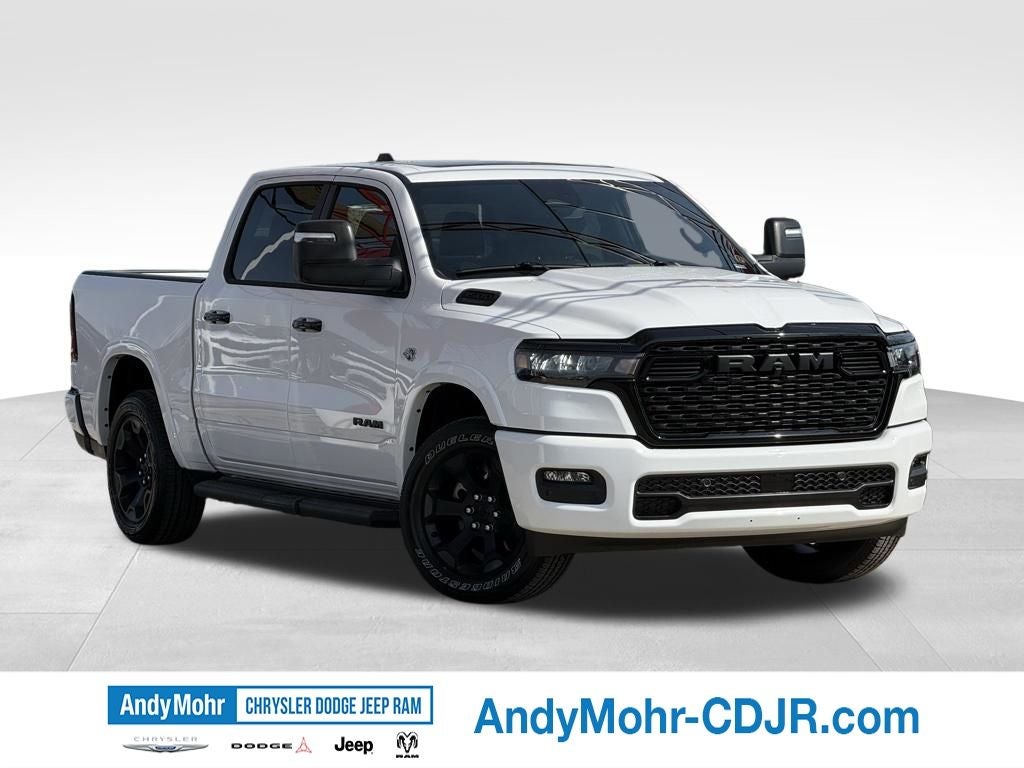 2026 RAM Ram 1500 Big Horn/Lone Star in Bright White Clear-Coat Exterior Paint — front three-quarter view