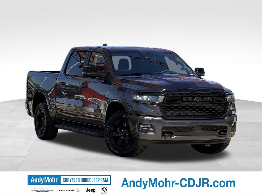 2026 RAM Ram 1500 Big Horn/Lone Star in Granite Crystal Metallic Clear-Coat Exterior Paint — front three-quarter view