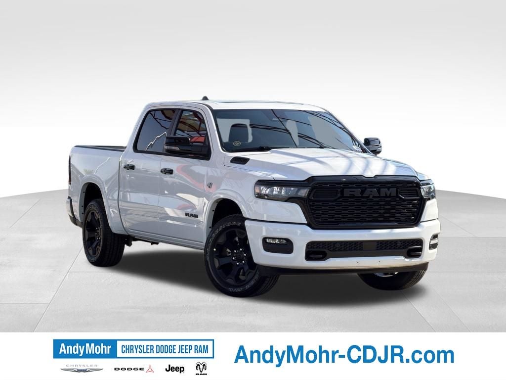 2026 RAM Ram 1500 Big Horn/Lone Star in Bright White Clear-Coat Exterior Paint — front three-quarter view