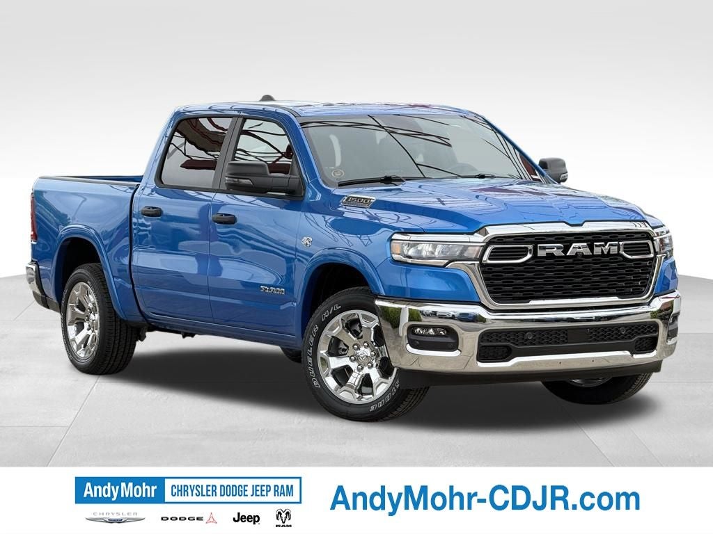 2026 RAM Ram 1500 Big Horn/Lone Star in Hydro Blue Pearl-Coat Exterior Paint — front three-quarter view