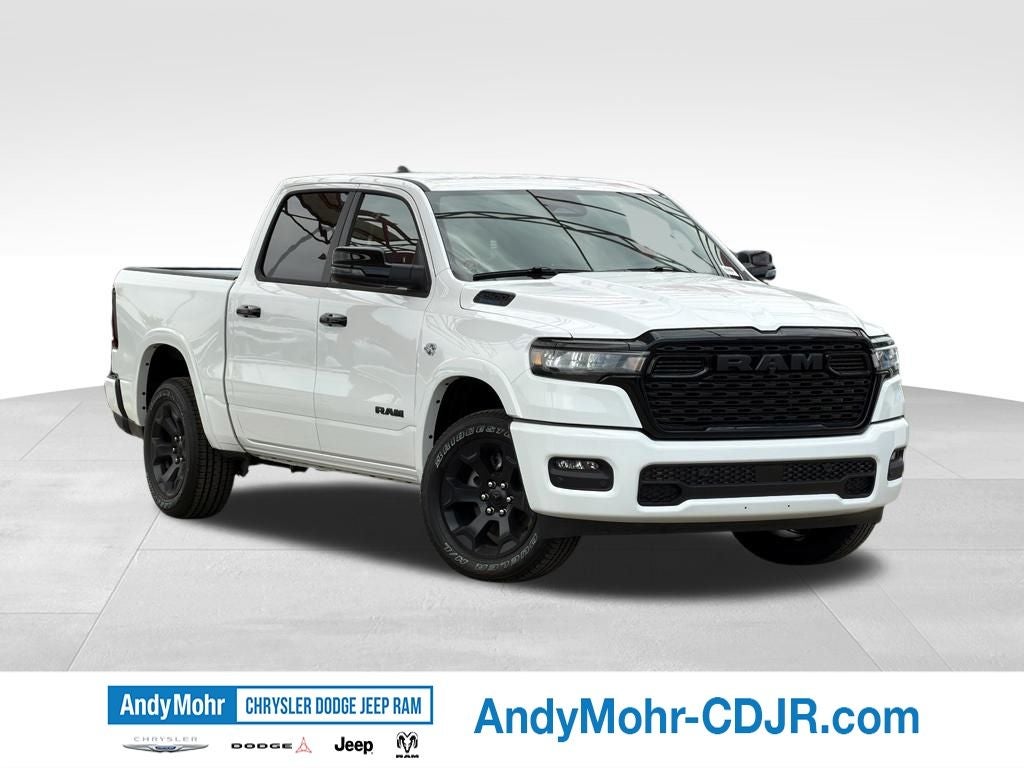 2026 RAM Ram 1500 Big Horn/Lone Star in Bright White Clear-Coat Exterior Paint — front three-quarter view