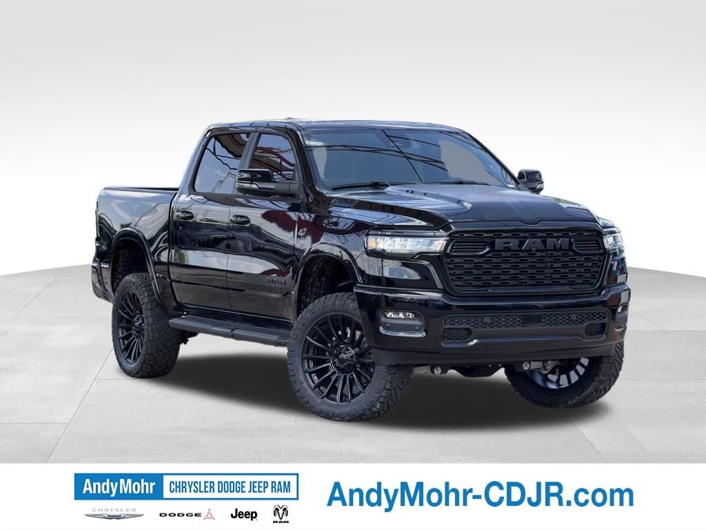 2026 RAM Ram 1500 Big Horn/Lone Star in Diamond Black Crystal Pearl-Coat Exterior Paint — front three-quarter view