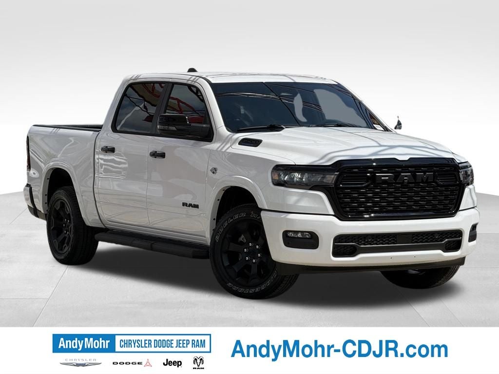 2026 RAM Ram 1500 Big Horn/Lone Star in Bright White Clear-Coat Exterior Paint — front three-quarter view