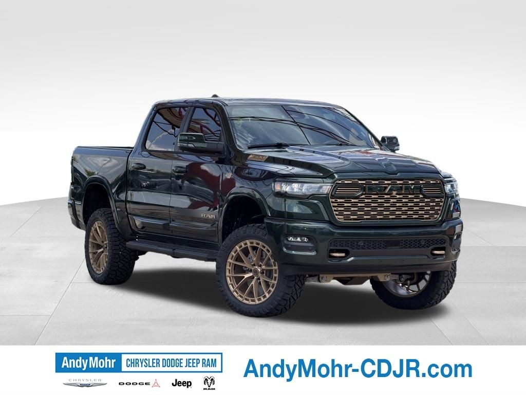 2026 RAM Ram 1500 Big Horn/Lone Star in Serrano-Green Metallic Exterior Paint — front three-quarter view