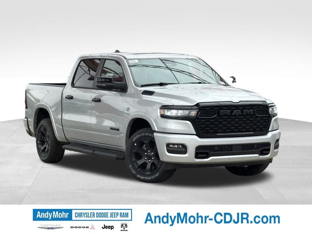 2026 RAM Ram 1500 Big Horn/Lone Star in Silver Zynith Exterior Paint — front three-quarter view