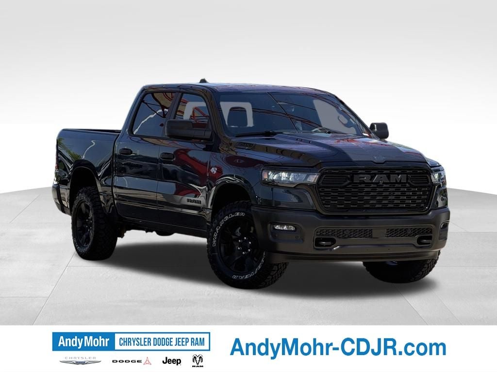 2026 RAM Ram 1500 Warlock in Forged Blue Metallic Exterior Paint — front three-quarter view