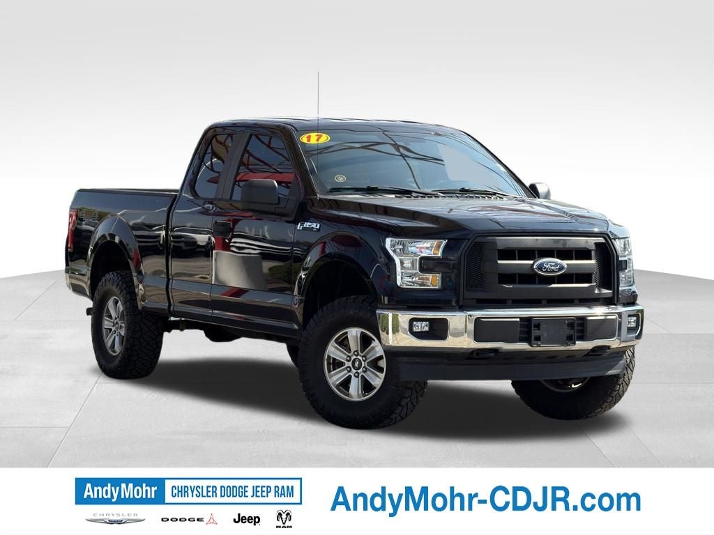 2017 Ford F-150 XL in Shadow Black — front three-quarter view