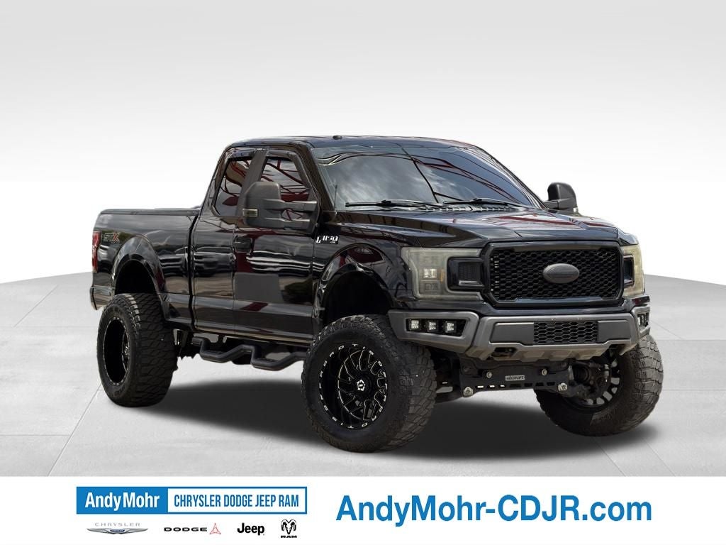 2018 Ford F-150 XL in Shadow Black — front three-quarter view