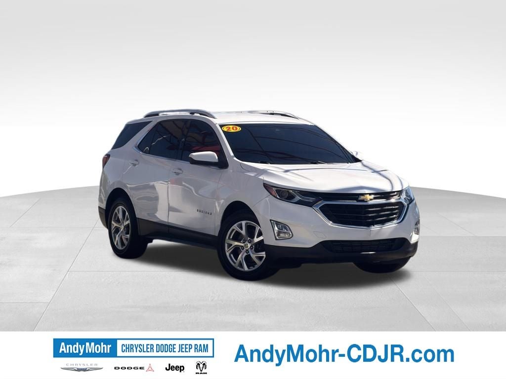 2020 Chevrolet Equinox LT in Summit White — front three-quarter view