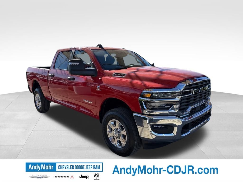 2026 RAM Ram 2500 Big Horn in Flame Red Clear-Coat Exterior Paint — front three-quarter view