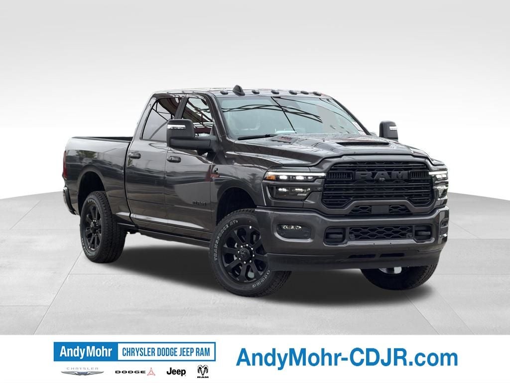 2026 RAM Ram 2500 Laramie in Granite Crystal Metallic Clear-Coat Exterior Paint — front three-quarter view