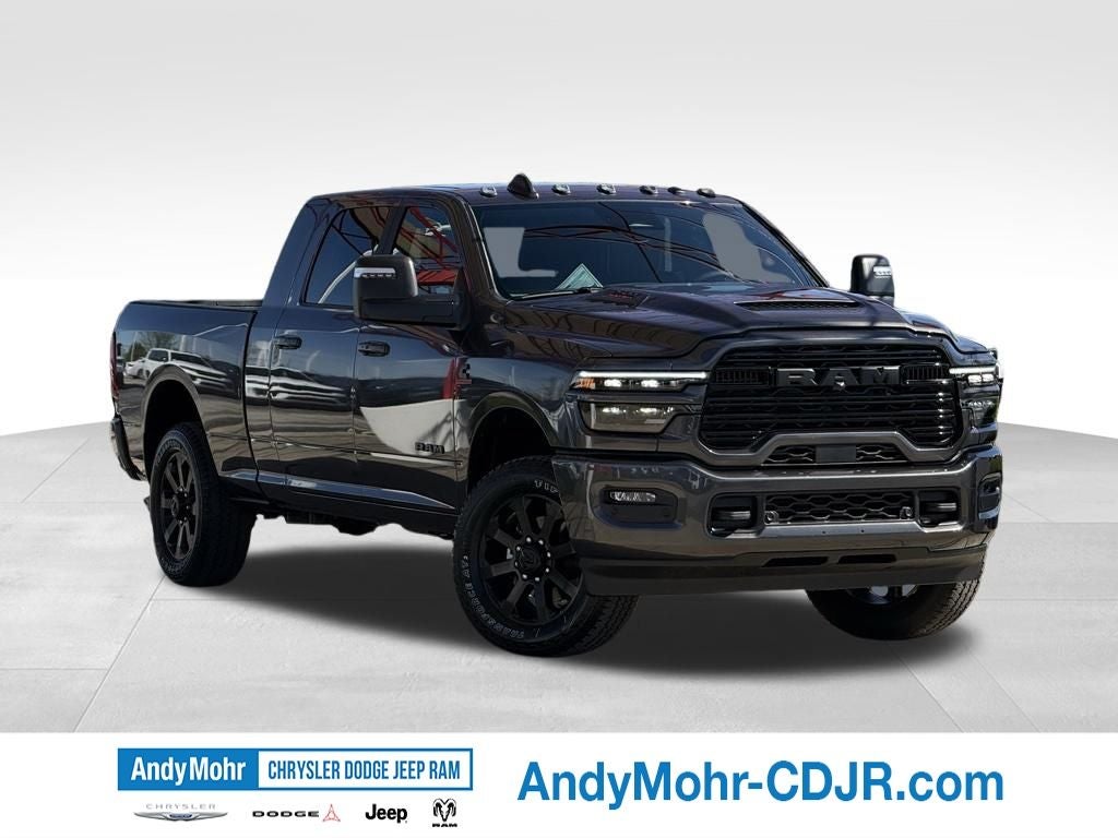 2026 RAM Ram 2500 Laramie in Granite Crystal Metallic Clear-Coat Exterior Paint — front three-quarter view