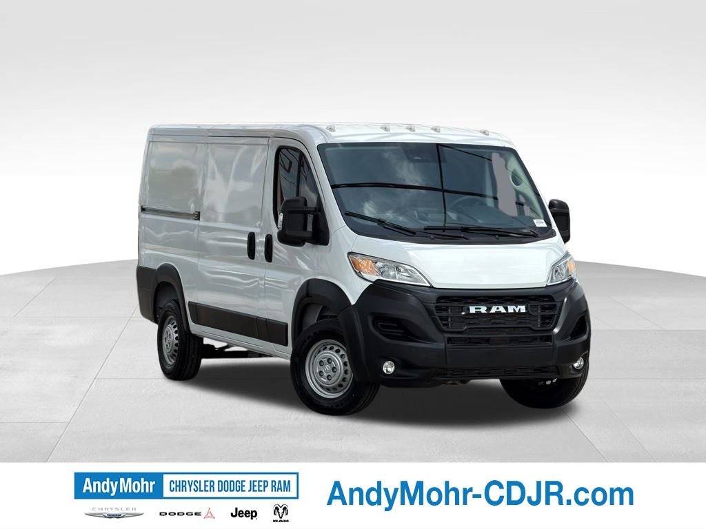 2026 RAM Ram ProMaster Low Roof in Bright White Clear-Coat Exterior Paint — front three-quarter view