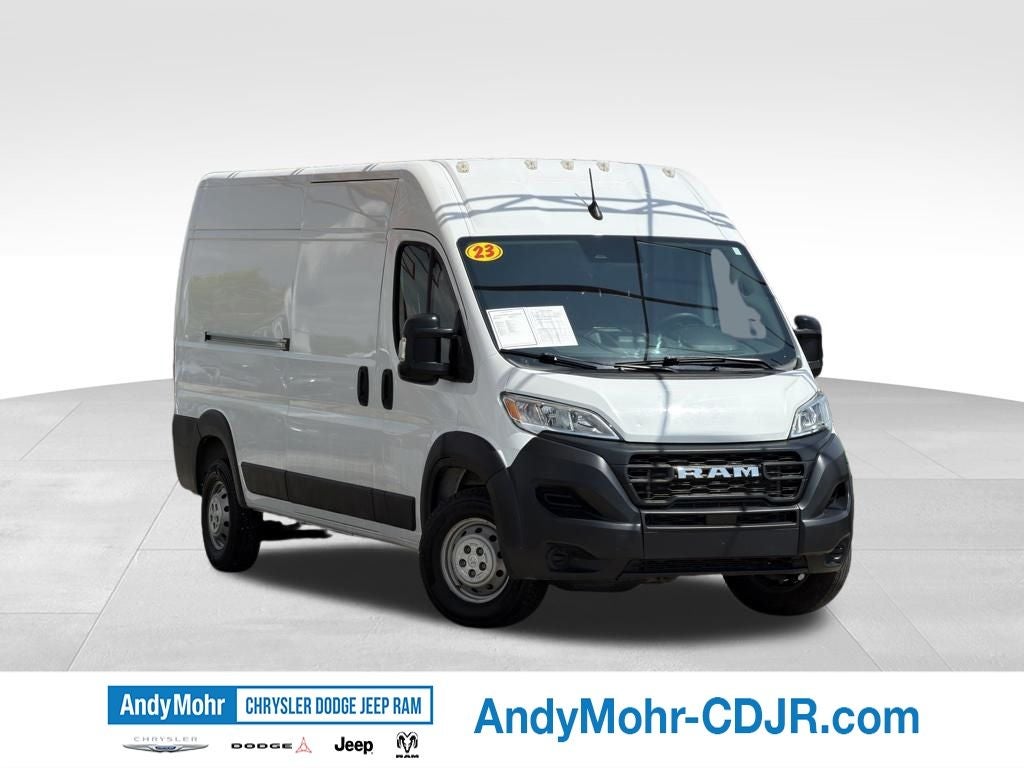 2023 RAM ProMaster 2500 High Roof in Bright White Clearcoat — front three-quarter view