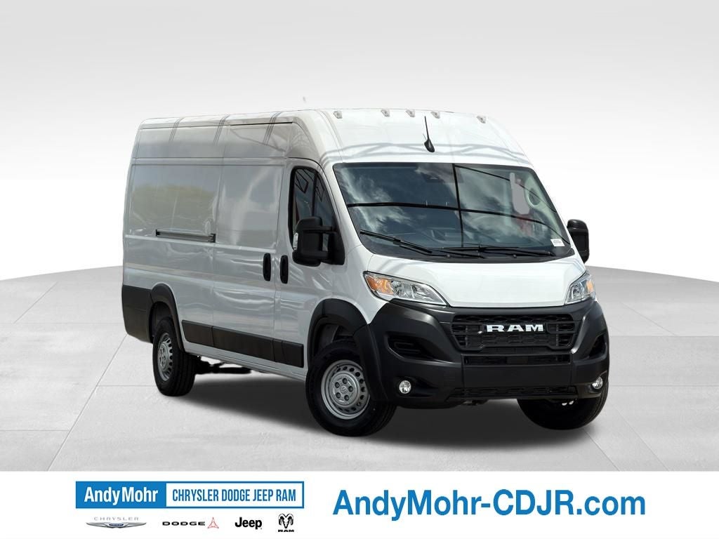 2026 RAM Ram ProMaster High Roof in Bright White Clear-Coat Exterior Paint — front three-quarter view