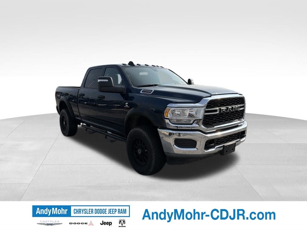 2023 RAM 2500 Tradesman in Patriot Blue Pearlcoat — front three-quarter view
