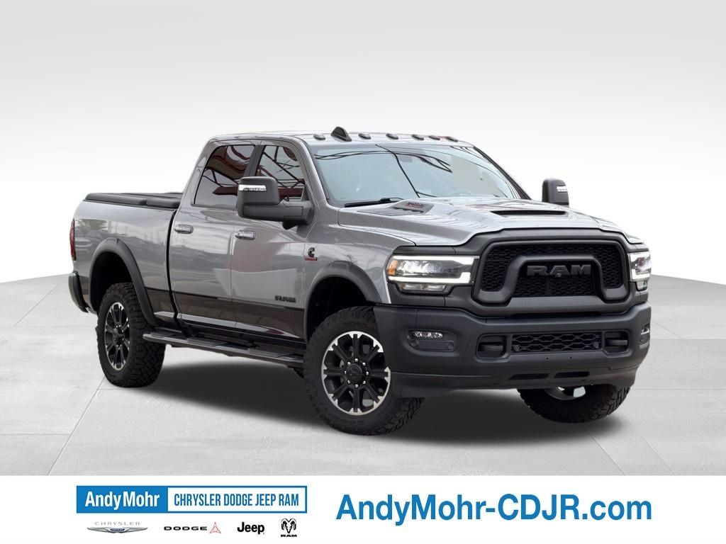 2023 RAM 2500 Rebel in Billet Silver Metallic Clearcoat — front three-quarter view