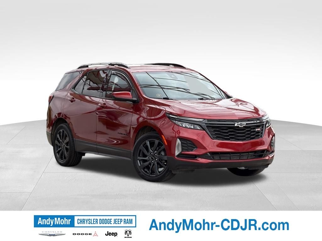 2024 Chevrolet Equinox RS in Radiant Red Tintcoat — front three-quarter view